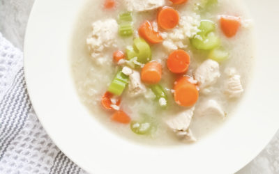 Easy Peasy Chicken and Cauli-rice Soup